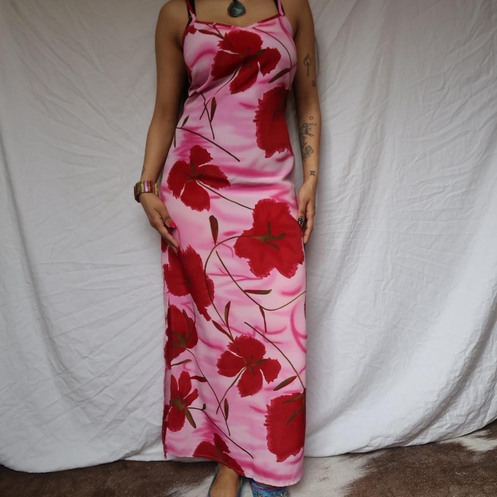 Gorgeous Pink Floral Maxi Dress